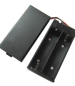 Hộp Pin 2x18650 Nối Dây 15cm Có Công Tắc