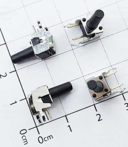 Nút Nhấn 6x6mm Cao 12mm 4 Chân Xuyên Lỗ Chỉnh Ngang